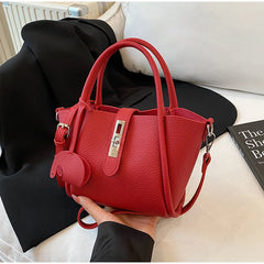 Fashion Leather Tote Bag – Versatile Casual Commuter Bag