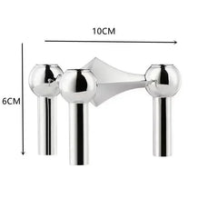 Vintage Candlestick Holders Small Stand Nordic Metal Candlestick for Stick Skinny Candelabra Set for 3 Candles Living Room Decor