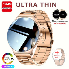 2026New 7.9mm Ultra-Slim SmartWatch Women Health Monitoring Always-On Display 100 +Sports Modes Bluetooth Call Smart Watch Women