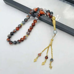 10mm 33PCS Glass Tasbih Islamic Prayer Beads Bracelet for Women