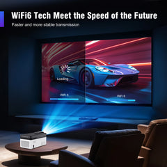 Magcubic HY450 Projector With Ultra Short Throw Auto Offset 1080P 8K Electronic Focus 900 ANSI Air Mouse Voice Assistant H726