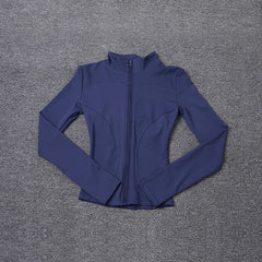 Women Sport Jacket Long Sleeve Shirt Workout Coat