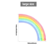 Large Rainbow Wall Stickers Home Decor living Room Bedroom Children's Room Decoration Self-adhesive PVC Graffiti Stickers