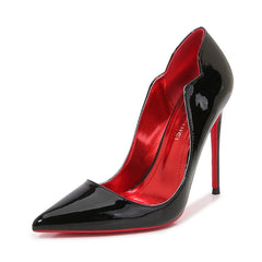 European And American Nightclubs Dressing Dance High Heels Women's Thin Heels Black Bed Pointed Toe French Single Shoes Women