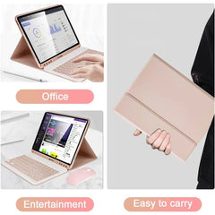 For iPad 5th Gen 2017 6th Gen 2018 9.7 Inch Case, Bluetooth keyboard case for iPad Air 1 Air 2 Pro 9.7 Inch keyboard Cover Funda