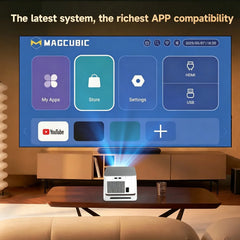 Magcubic 900ANSI Android 14 Projector Auto Focus Support 8K Native 1080P With Wifi6 BT5.4 16G Allwinner H726 Portable HY350Max
