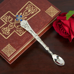 HTISOK Church Product Religion Accessory Gold Plated Orthodox Holy Water Spoon Religious Rituals for Church Decoration