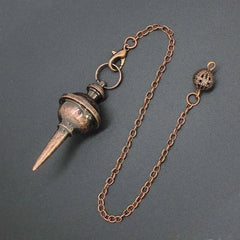 Copper Metal Pendulum for Dowsing Divination Energy Work Meditation Scrying Witchcraft Pendulums Tool Spiritual Pendulos X092