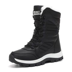 Winter Women Snow Boot High-top Waterproof Ankle Boots Ladies Thick Plus Warm Snow Hiking Boots Outdoor Cotton Shoes Sneakers