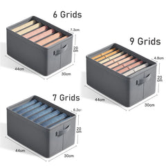 Foldable Trouser Storage Organiser, 6, 7 or 9 Compartments – additional product image