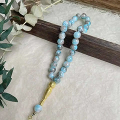 10mm 33PCS Glass Tasbih Islamic Prayer Beads Bracelet for Women