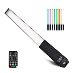 LUXCEO Q508A 10W RGB CCT Video Light 2600mAh Rechargeable LED Stick Photo Lamp 36 Colors Studio Lighting for Youtube Photography