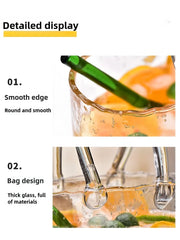Ins Creative Vase Large Capacity Juice Glass Cup Water Raised Flower Arrangemen Handbag Glass Vase Fish Farming Vases Decor