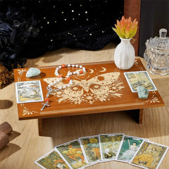 Butterfly Phases Altar Table 12 x 7.8 inch Wooden Table Altar Wood Wiccan Tables Buddhist Shrine Butterfly Tables