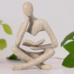 Abstract Thinker Resin Figurine – Modern Bookshelf Decor Office Furniture Decorative accessories