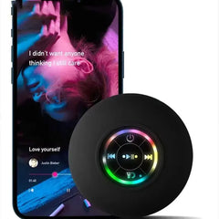 HOMEFISH 2025 New bathroom waterproof wireless LED suction Cup Mini Bluetooth speaker Portable outdoor sports stereo speakers