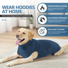 Cozy Solid Color Dog Sweater Soft Rug washing Lightweight Dog Clothes Stretchy Pullover Dog  for Small Medium Large Dogs