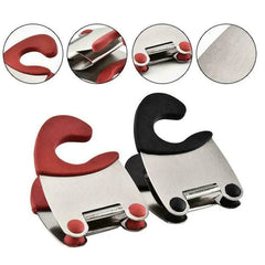 Pot Spoon Holder Pot Clip Holder Anti Scald Silicone Grip for Spoon Spatula Fork Cooking Utensils Spoon Rest Kitchen Tools, Kitchen Accessories