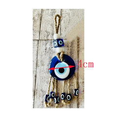 Lucky Eye Glass Blue Turkish Evil Eye Pendant Wall Hanging Multi Color Bead Handmade Decoration for Home Living Room Car