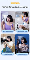 Portable LED Selfie Fill Light Photography Adjustable Brightness Mobile Led Light Clip For Phone Laptop Tablet Meeting Make Up