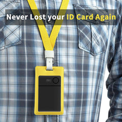 Smart Card Tracker Work with Apple Find My App Wireless Rechargerable Anti Lost Item Locator for Luggage Bluetooth Tracker GPS