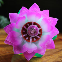 Colorful lotus lamp Buddhistic Desktop Decoration Light for Home Meditation Worship Buddhism Temple