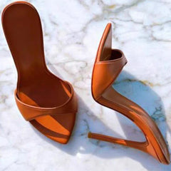 Sexy matte women's pointed toe 12cm high heels slip on outdoor sexy party shoes women sandals LX056 Shoes