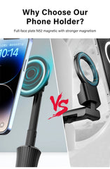 Magnetic Mini Tripod for Phone Tablet Foldable Desk Magnetic Phone Stand Detachable Cell Phone Tripod Hands Free Holder For Vlog