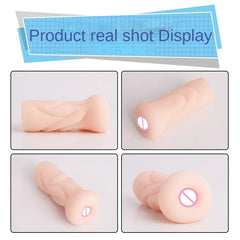 Men's Aircraft Cup Male Masturbator Oral Vaginal Anal Masturbation Soft Real Vagina Pocket Pussy Sex Toys for Men Blowjob