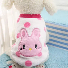 Cartoon Fleece Pet Cat Clothes Winter Warm Pet Dog Vest Puppy Cat Sweater Dog Clothes For Small Dogs Cats Coat Jacket Pet Shop Pet Clothing