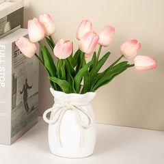 Nordic Bow Design Plastic Flower Vase – Modern Home Decor