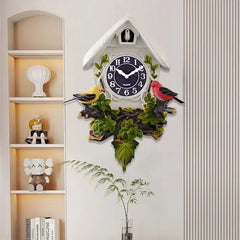 Cuckoo Wall Clock Silent Clocks Creative House Home Ornaments Interior Living Room Wall Decoration Items on The Hour Design