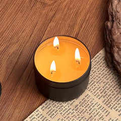 Emergency Candle 36 Hour 3 Wick Long Lasting Beeswax Survival Candle with Aroma for Home Camping Fishing