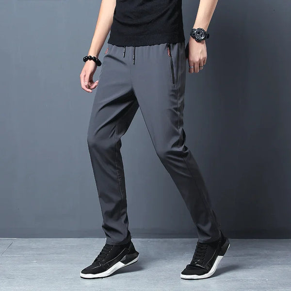 Men’s Slim Fit Casual Jogger Pants – Elastic Waist Plus Size