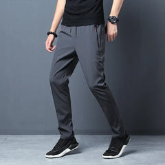 Men’s Slim Fit Casual Jogger Pants – Elastic Waist Plus Size