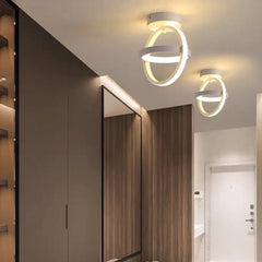 Modern 2-Ring LED Ceiling Light – Creative Indoor Fixture Lamps and Lights Home Decor