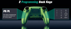 Controller For Playstation 5 PS5/PS5 Pro/Slim/PC,RGB Wireless Gamepad W/Hall Effect Trigger Marco/Turbo Anti-Drift Game Joystick