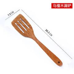 Wooden Spatula Wooden Spoon Frying Spatula Solid Wood High Temperature Resistant Soup Spoon No Paint No Wax Natural Material Kitchen Tools, Cooking Utensils