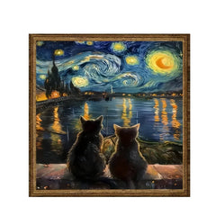 20cm Wooden Square Pendant 2D Flat Color Animal Print for DIY Wall Art Living Room Bedroom Decor Brand New Gift