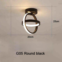Modern 2-Ring LED Ceiling Light – Creative Indoor Fixture Lamps and Lights Home Decor