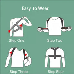 Adjustable Posture Corrector for Men & Women, Comfortable Back Support Brace – Invisible Wearable for Office, Gym, Outdoor Activ