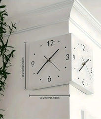 Corner Modern Wall Clock, Stylish Double-sided Luminous Wall Clock, Sensor Luminous Corner Wall Clock, Mute Wall Clock Home Decor