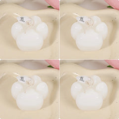 1pc/4pc Cat Paw Design Scented Candle ,For Birthday, Valentine's Day, Diy Home Decoration, party decoration, wedding souvenirs