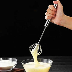 Stainless Steel Semi-Automatic Hand Push Whisk (10–14”)