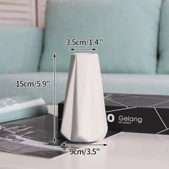 INS Nordic White Ceramic Vase – Decorative Flower Pot Home Decor