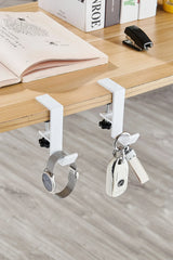 1/2pc Adjustable Desk Edge Hook Gaming Headset Desk Hanger Backpack Storage Hanging Hook Holder Punch-free Home Office Organizer