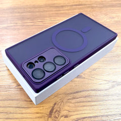 Luxury Matte Case For Samsung Galaxy S26 S25 S24 23 S22 Ultra Plus FE A17 A57 A56 A55 A37 A36 A35 A16 A15 Magsafe Charge Cover