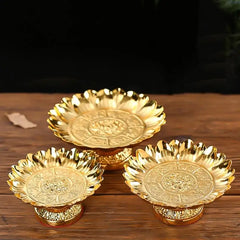 23GA Sacred Ritual Fruit Bowl for Altar Decorations Party Serving Safe Alloy Centerpieces
