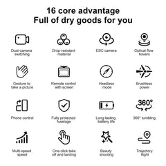 New V666  Camara Drone 8K Professional WIFI 5G Dron Obstacle Avoidance Brushless Altitude Headless Mode RC Quadcopter Kids Toys