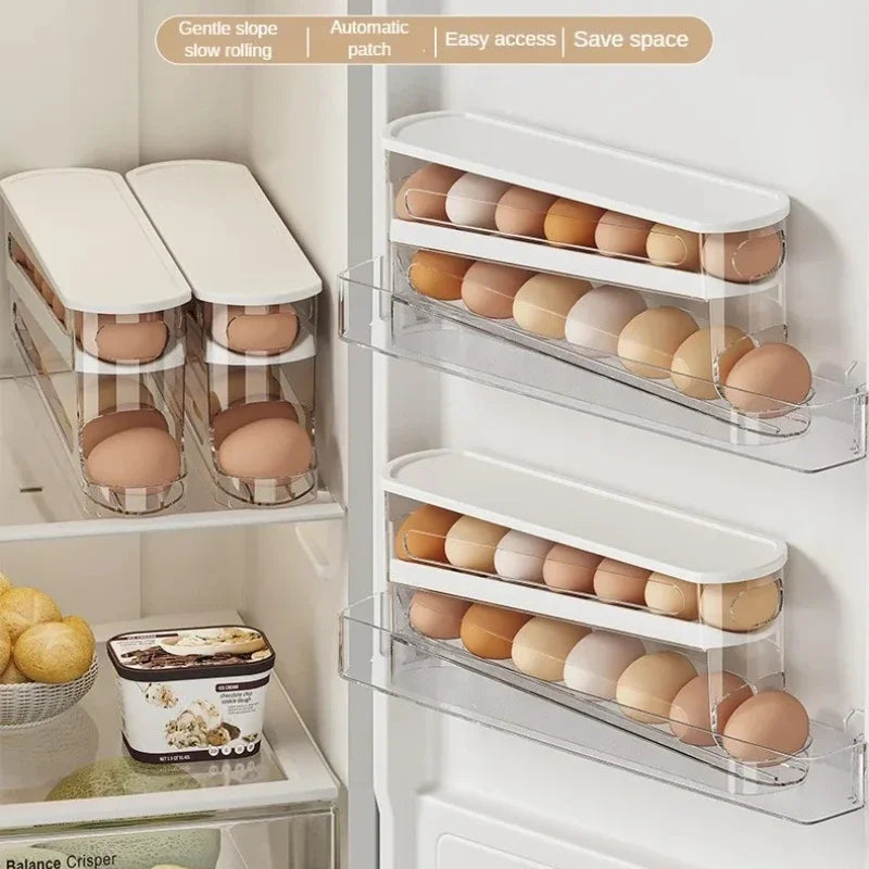 2-Tier Rolling Egg Storage Organiser